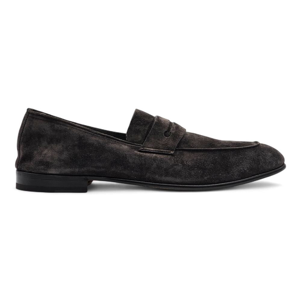 Zegna L'Asola Penny Loafers - Suede - Brown 12US 11UK - Picture 3 of 9